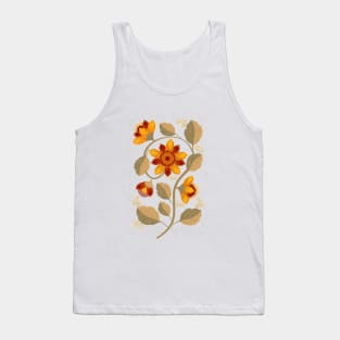 Vintage Floral Botanical Illustration Tank Top